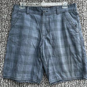 OCEAN PACIFIC (OP) Blue/Grey Plaid Shorts